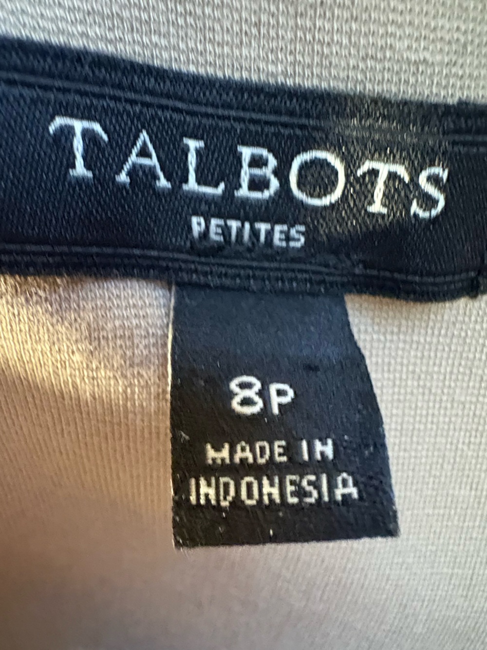 Talbots Black and Tan Long-Sleeve Colorblock Shift Dress - Picture 3 of 3